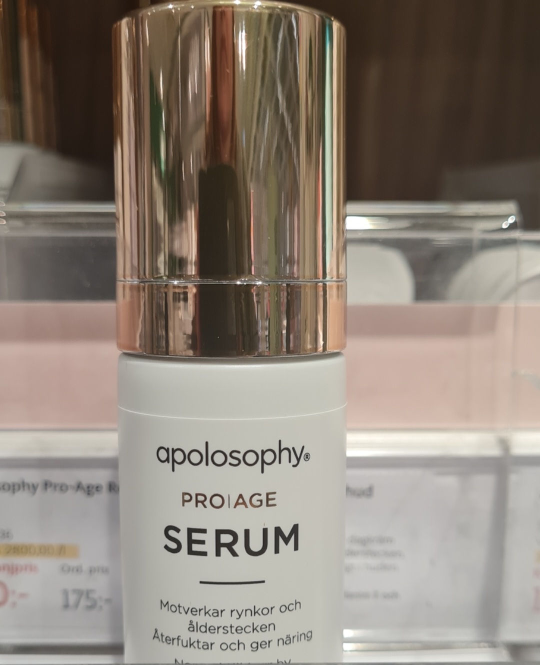 Pro age serum från apolosophy+ vegansk fri från allt med djurriket